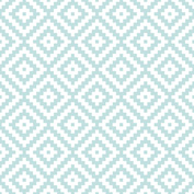 Aztec Block Ptn Blue & White 2
