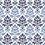 Feuille Damask Blues Cream